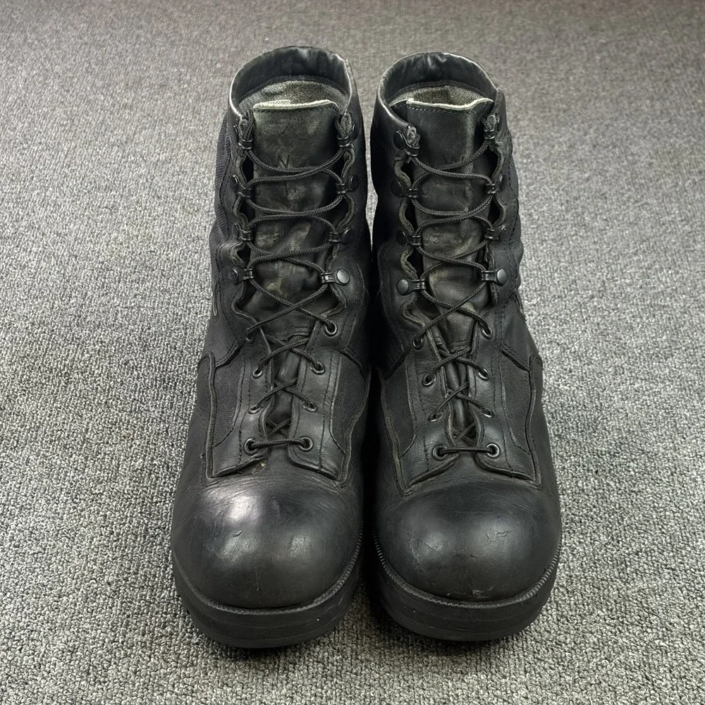 Vintage Wellco Ro-Search Spike Protective Jungle Boots Black Vibram Mens 13W USA
